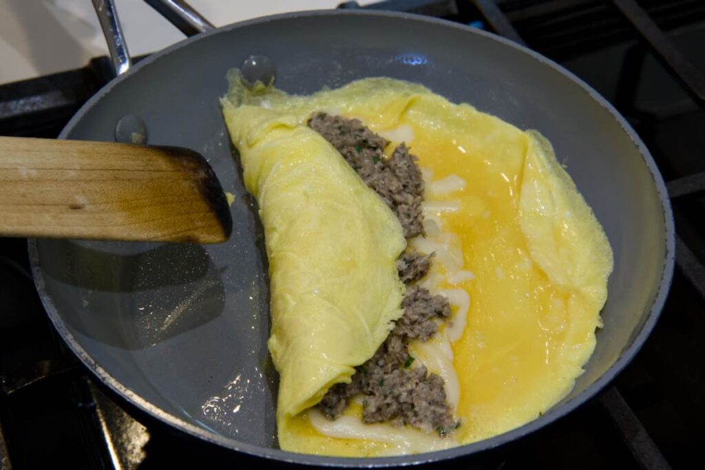 mushroom omelette