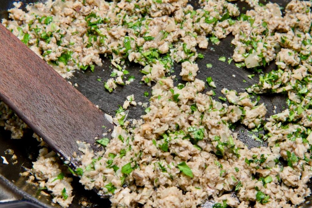 mushroom duxelles omelette