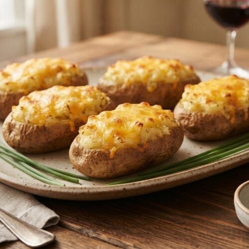duck fat twice baked potatoes